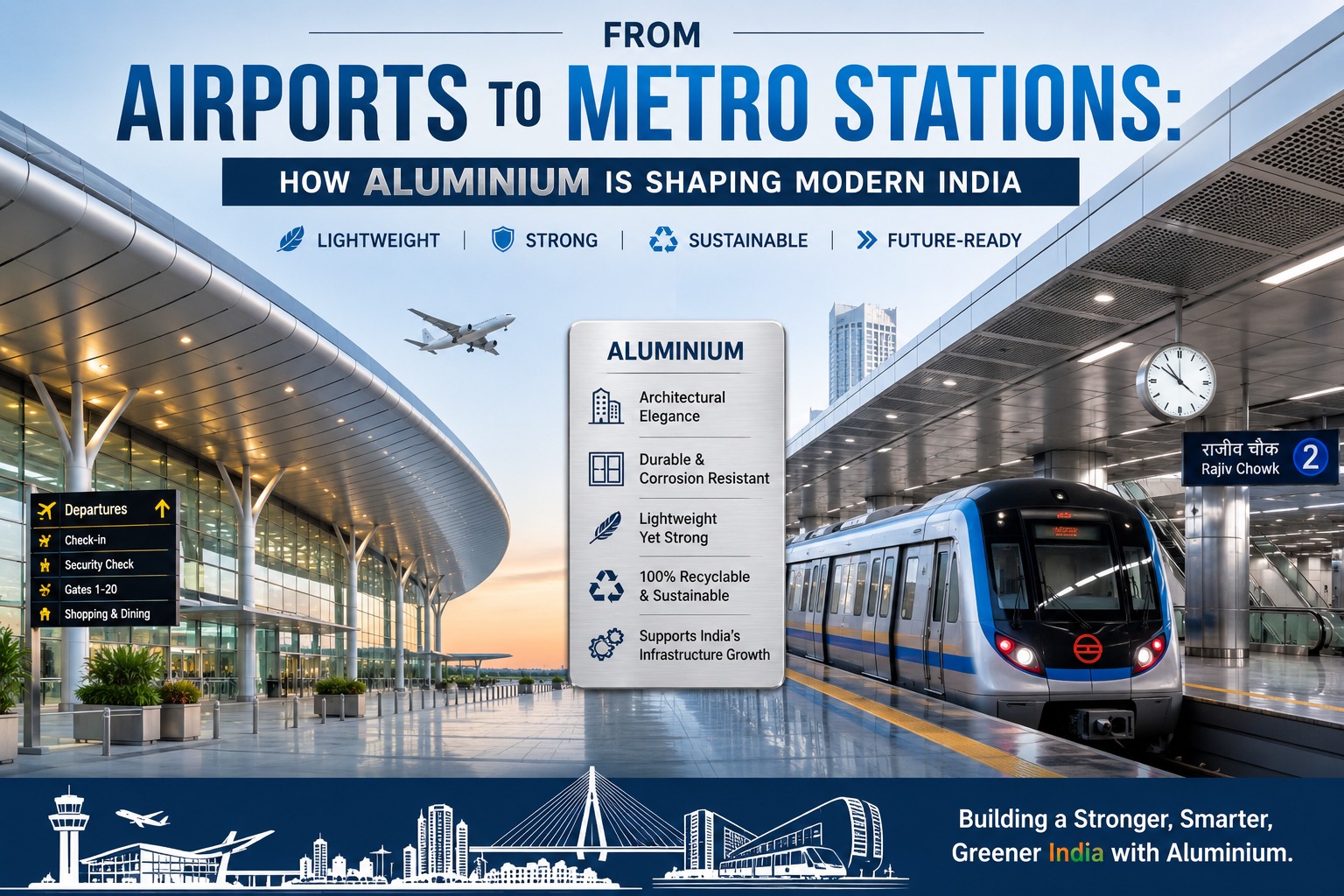 From Airports to Metro Stations: How Aluminium Is Shaping Modern India